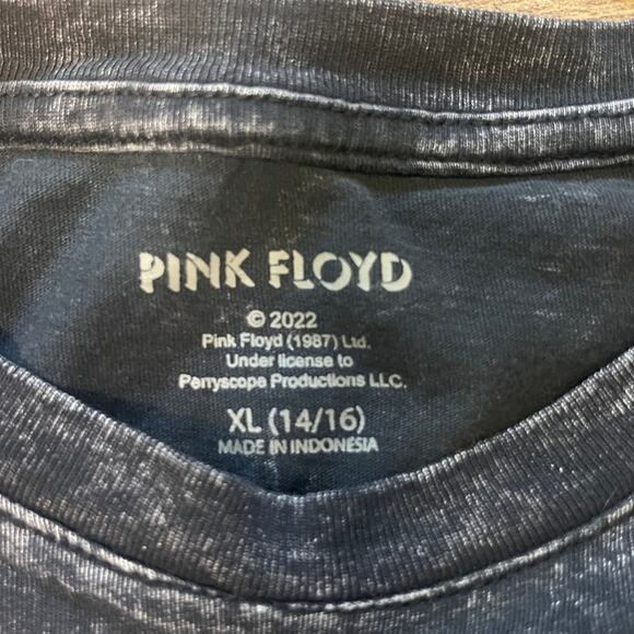 Pink Floyd Graphic T Shirt Kids XL 14/16 Black Gray Dark Side Of The Moon Casual - Picture 4 of 5
